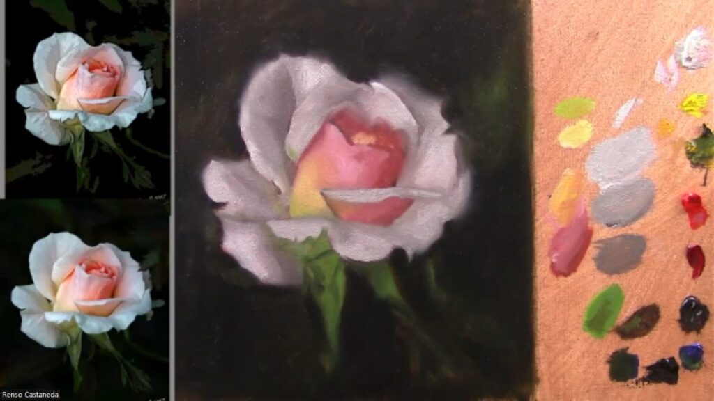 How to paint Roses