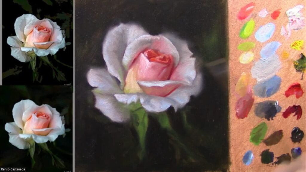 How to paint Roses