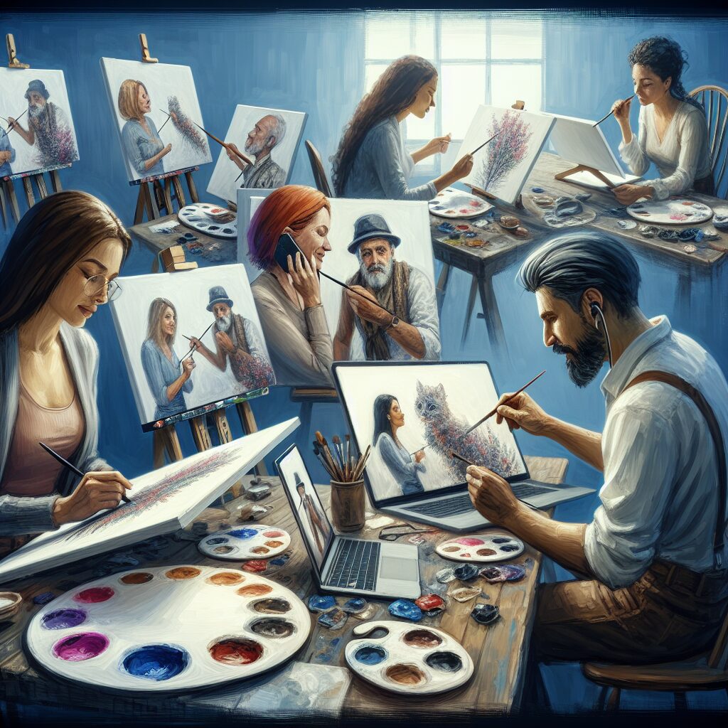 Community of Painters Through Live Paint Along sessions