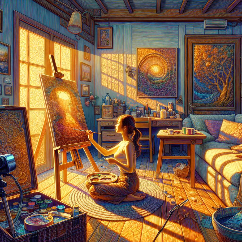 paint along classes from home